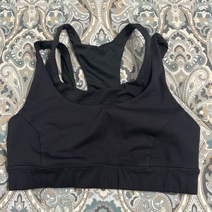 Extra support Lululemon black sports bra size 6